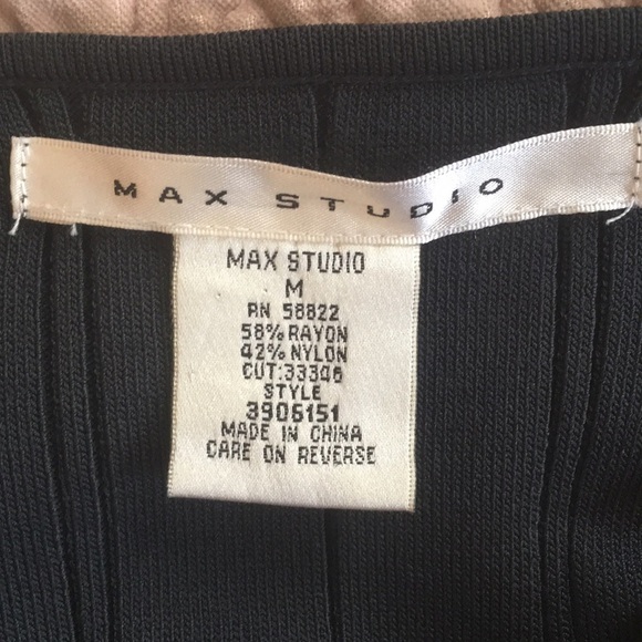 EUC Max Studio Charcoal Grey Fitted Dress - Picture 3 of 3